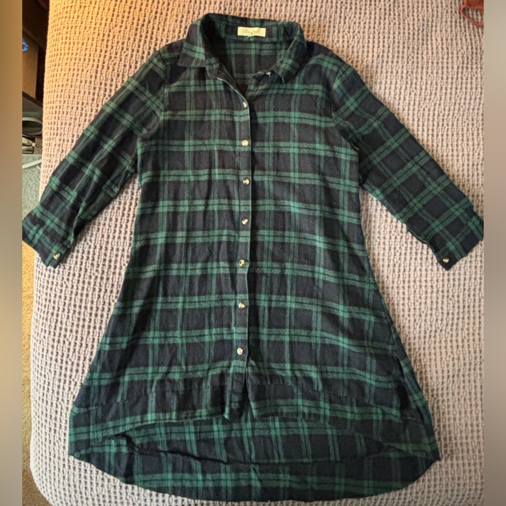 Plaid Button-Up
